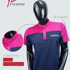 CAMISETA POLO CONBINADA CUELLO MAO